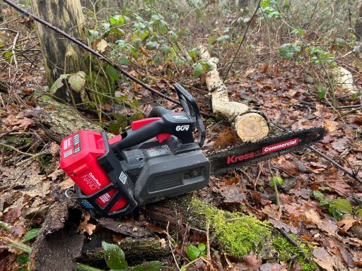 Kress 60v tophandle kettingzaag Accugroen Venray 